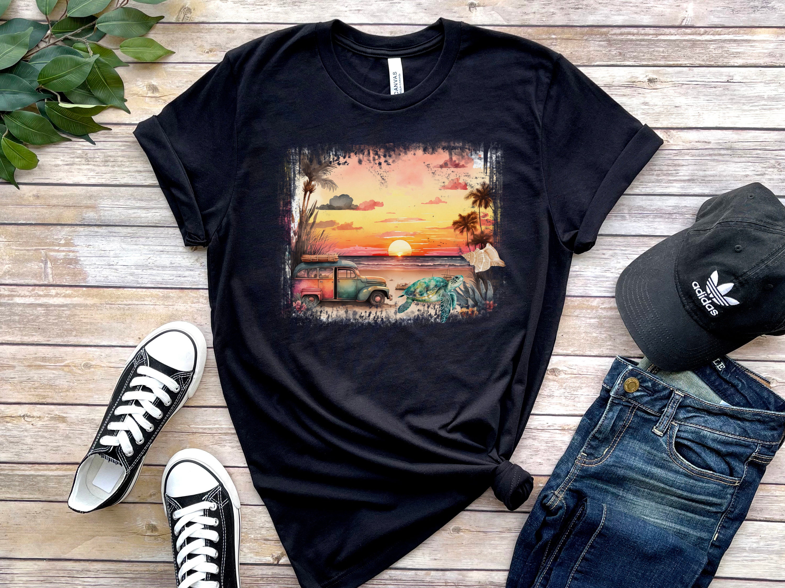 Retro Summer Sublimation PNG Beach PNG Beach Sublimation - Etsy