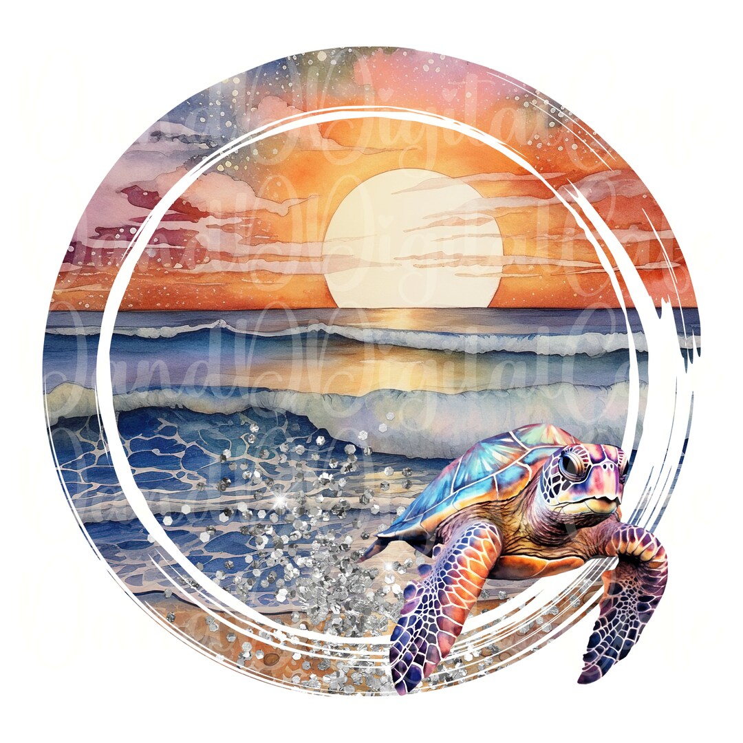 Sea Turtle Retro Summer Png Sublimation Design,turtle Png,sea Animal ...