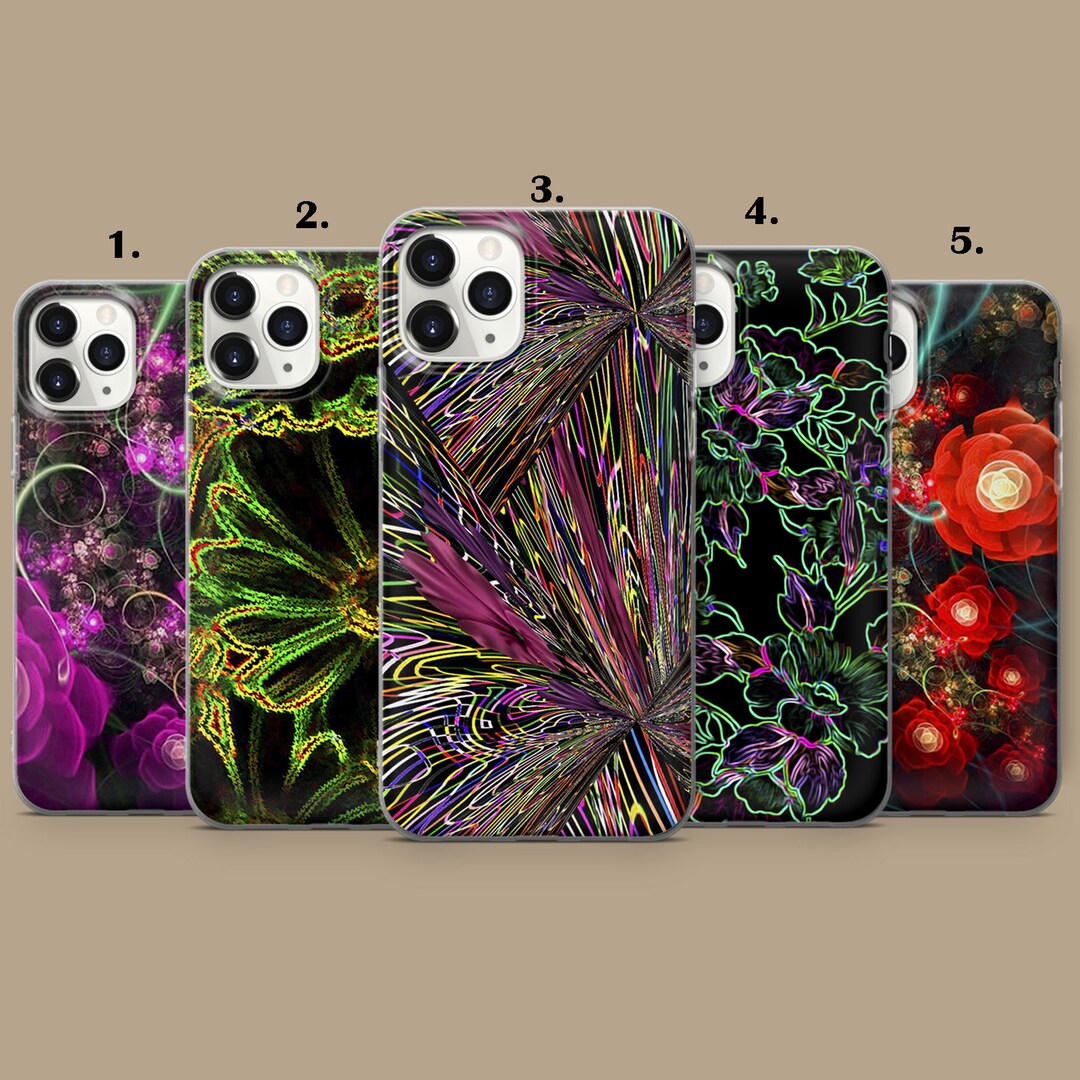 Flower Phone Case Abstract Art Cover for iPhone 13 Pro 12 11 Etsy UK