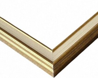 Leerrahmen –Bilderrahmen- Holz-Barock-Sondermaße-alle Größen 436 Chrem-Gold