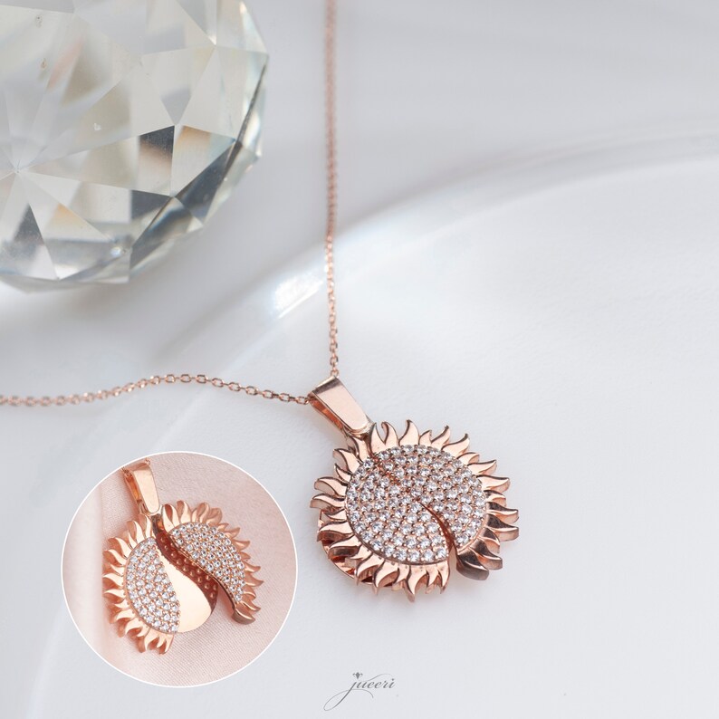Sun Chain Locket Custom 925 Sterling Silver Sun Necklace - Personalized Name Locket - Etsy