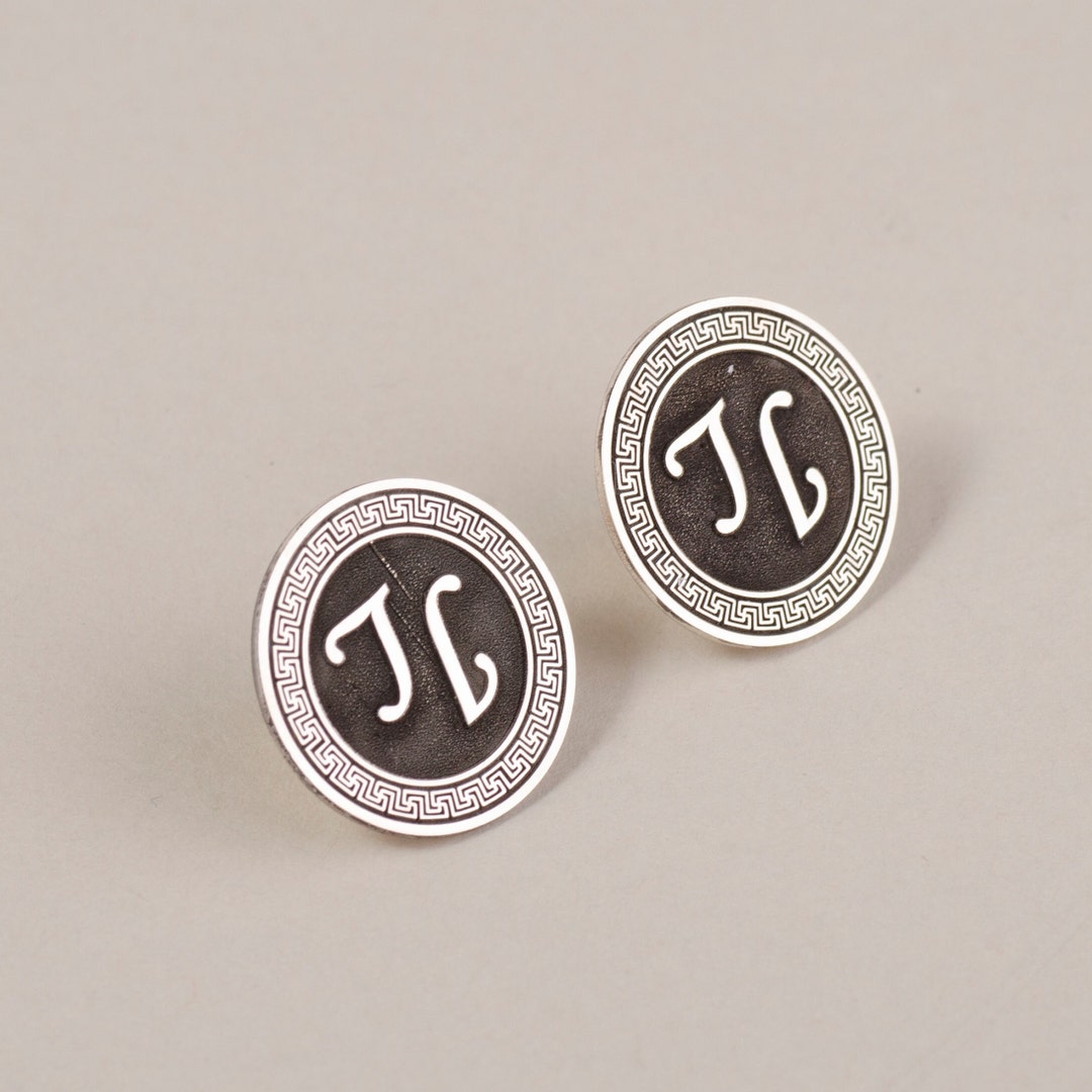 Custom Initials Lapel Pin Personalized Sterling Silver Lapel Etsy UK