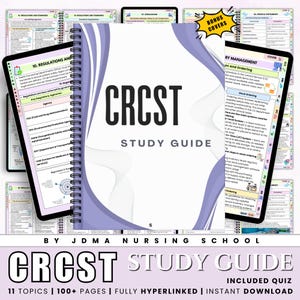100以上のCRCST学習ガイド（完全ハイパーリンク付き、クイズ付き、CRCST試験対策、滅菌処理技術、外科技術学習、デジタルダウンロード）