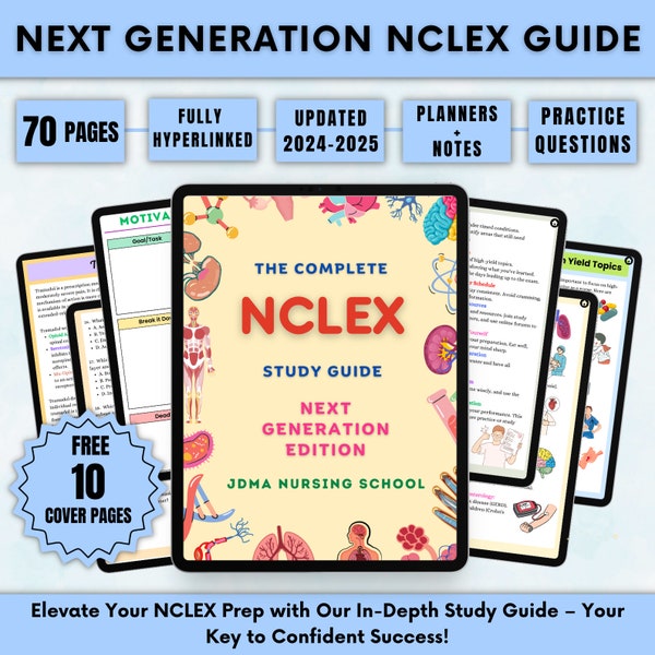 Nclex pn 2024 study guide Etsy.de