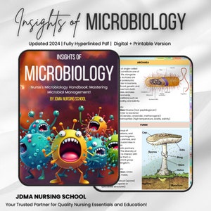 Microbiology Bundle Fully hyperlinked | Medical School Notes | Flashcards & Stickers or Quiz | Updated 2024-25 | Digital PDF | Study Guide