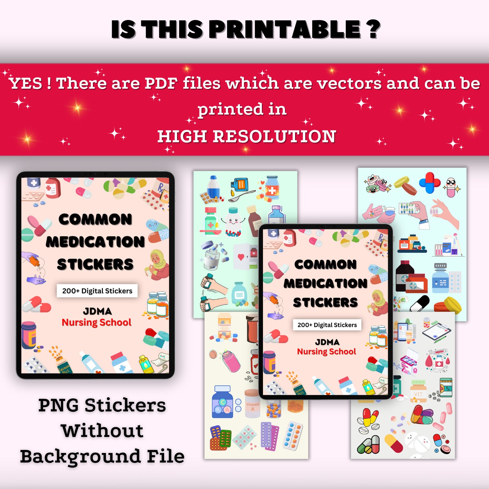 Common Medication Stickers | Medication Administration | Digital Nurse ...