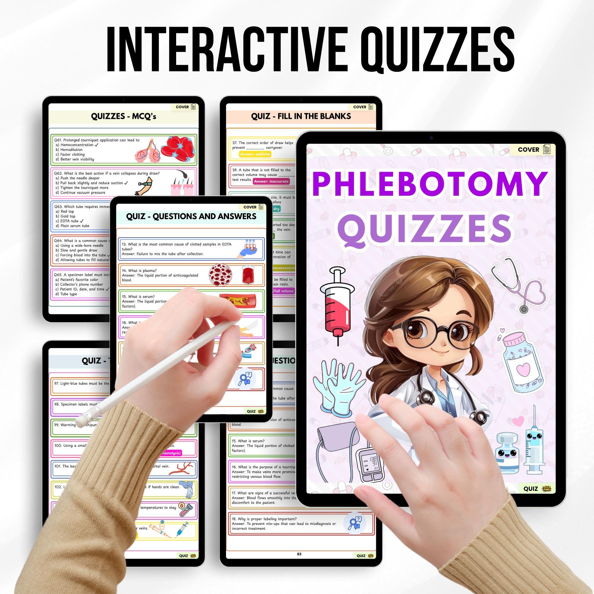 Phlebotomy Study Guide PDF | Blood Draw & Nursing Study Aid | Lab ...