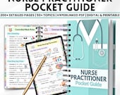 NP Pocket Guide, Nursing Study Aid, Family Nurse Practitioner Reference, Clinical Skills Guide, 200+ Pages + Bonus Covers, Instant Download