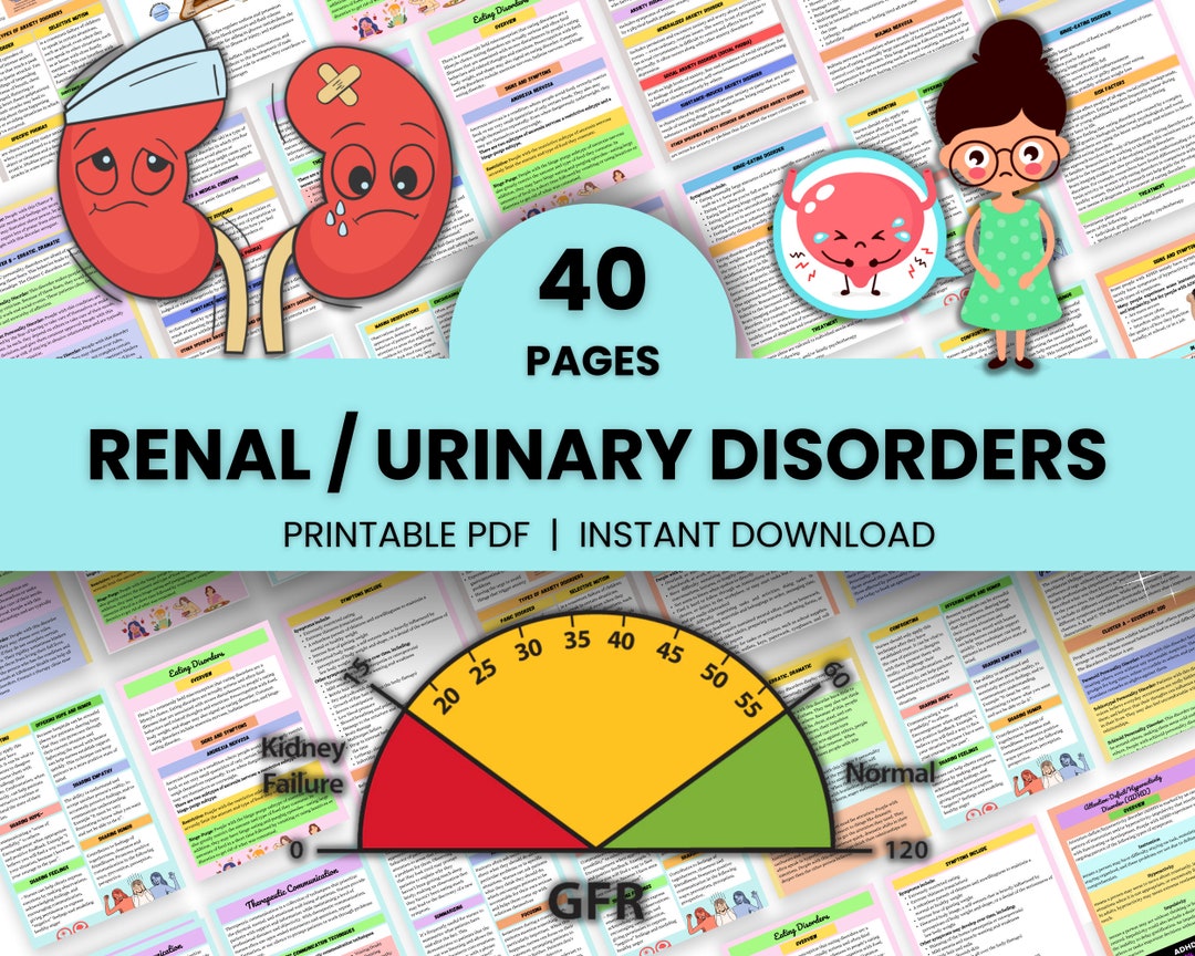 Urinary Disorder | Renal System Study Guide | Nursing Notes | Digital ...