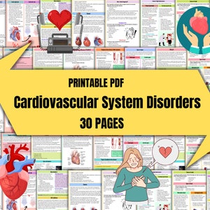 Cardiovascular System | Anatomy Notes | Instant Download | Cardiac Nurse Notes | Nursing Study Notes | 30 Pages of Bundle | PDF Download