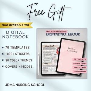 Nursing Mastery Bundle Fully Hyperlinked Nursing School Book Flashcards & Stickers Update 2024 Bundle Study notes Instant Download image 9