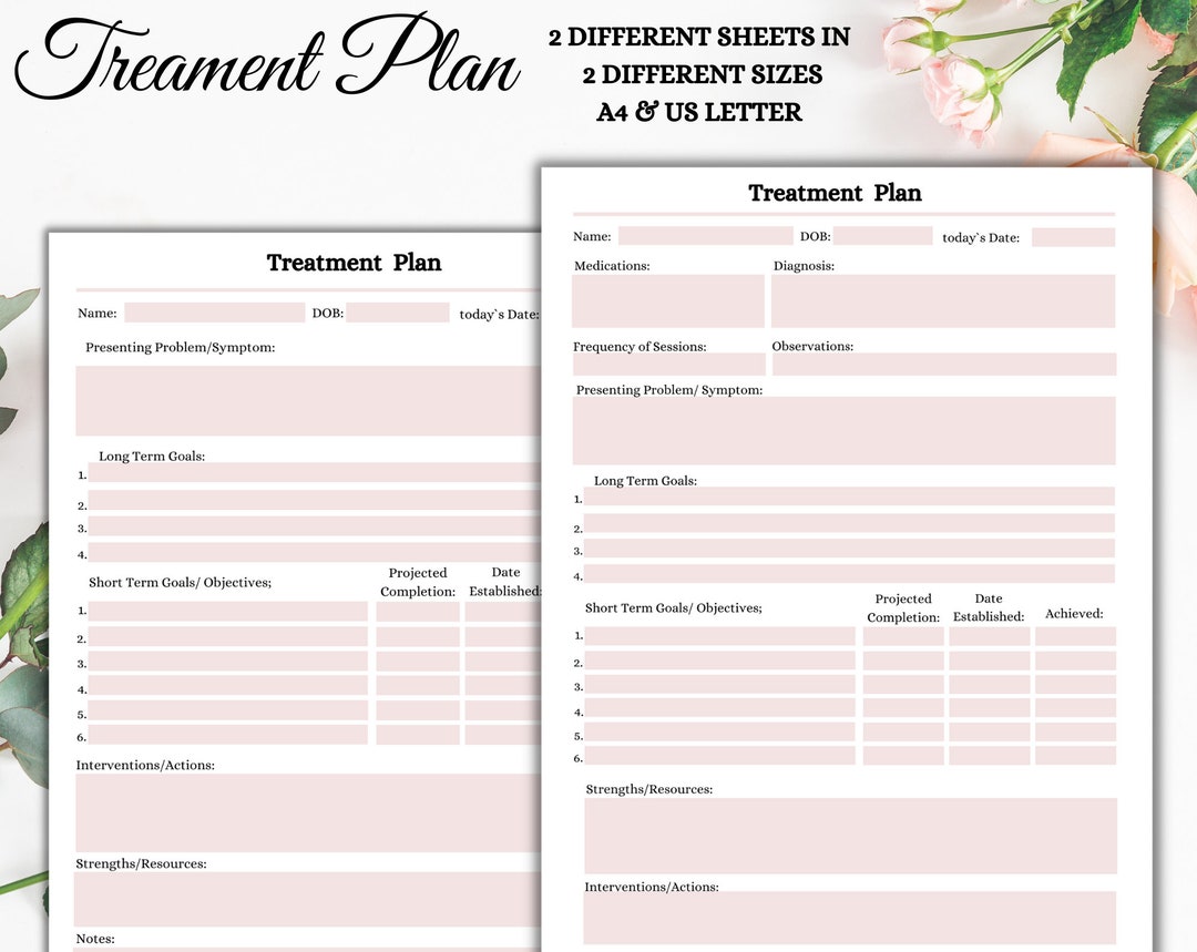 treatment-plan-template-client-treatment-printable-sheet-treatment-planner-guide-sheet-instant-download-etsy