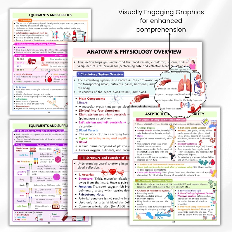 Medical Lab Tech Study Guide Phlebotomy Study Guide PDF | Blood Draw & Nursing Study Aid | Lab ...