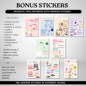 Digital Notebook | Hyperlinked Notebook | 20 Color Themes | Notebook ...