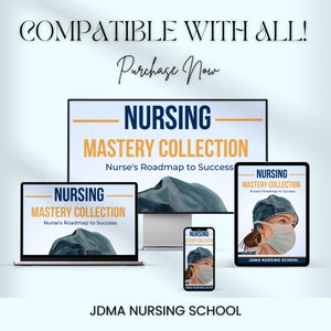 Nursing Mastery Bundle Fully Hyperlinked Nursing School Book Flashcards & Stickers Update 2024 Bundle Study notes Instant Download image 7