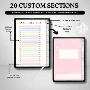 Digital Notebook | Hyperlinked Notebook | 20 Color Themes | Notebook ...
