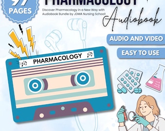 Pharmacology Audiobook | Audio and Video Version | Medication Guide | Easy to Study | Medical Education | Digital Download
