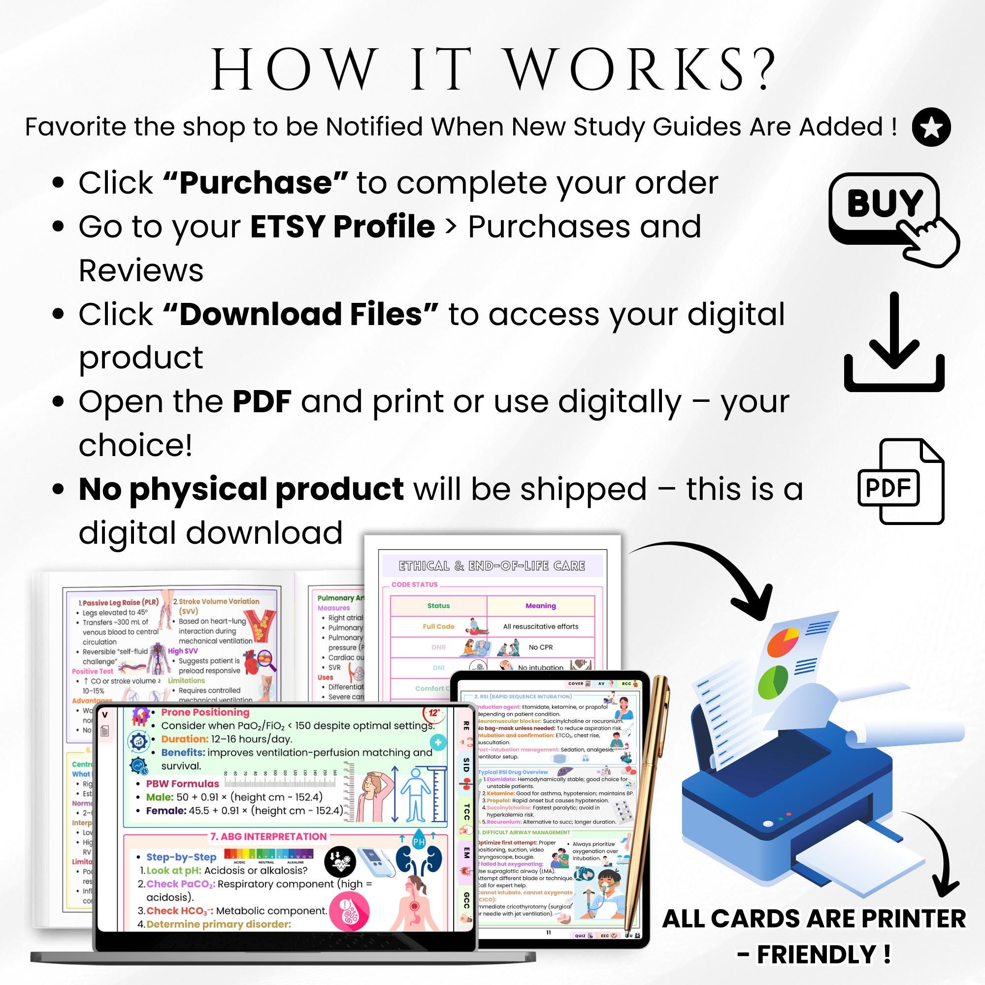 Critical Care Nursing Cheat Sheet | ICU Quick Reference | Nursing Study ...