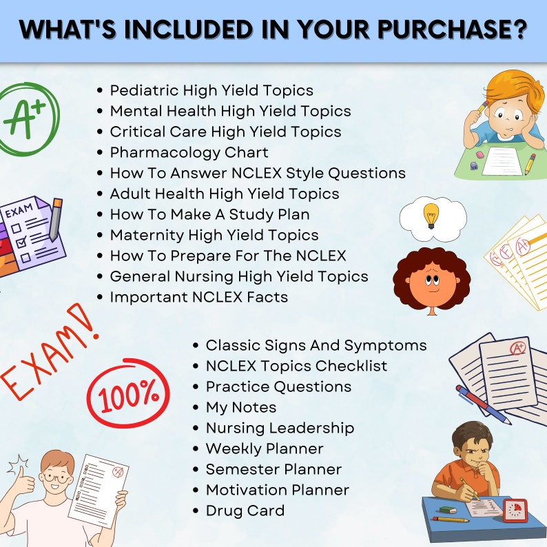 Nclex Notes.pdf NCLEX Bundle for Next Gen NCLEX With 10 Cover Pages | Nclex Notes ...