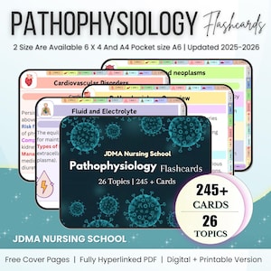 Ensemble de cartes mémoire sur la physiopathologie : 245 pages et + avec lien hypertexte | Pages de garde gratuites | d'étude de physiopathologie | École d'infirmières | Guide d'étude des soins infirmiers