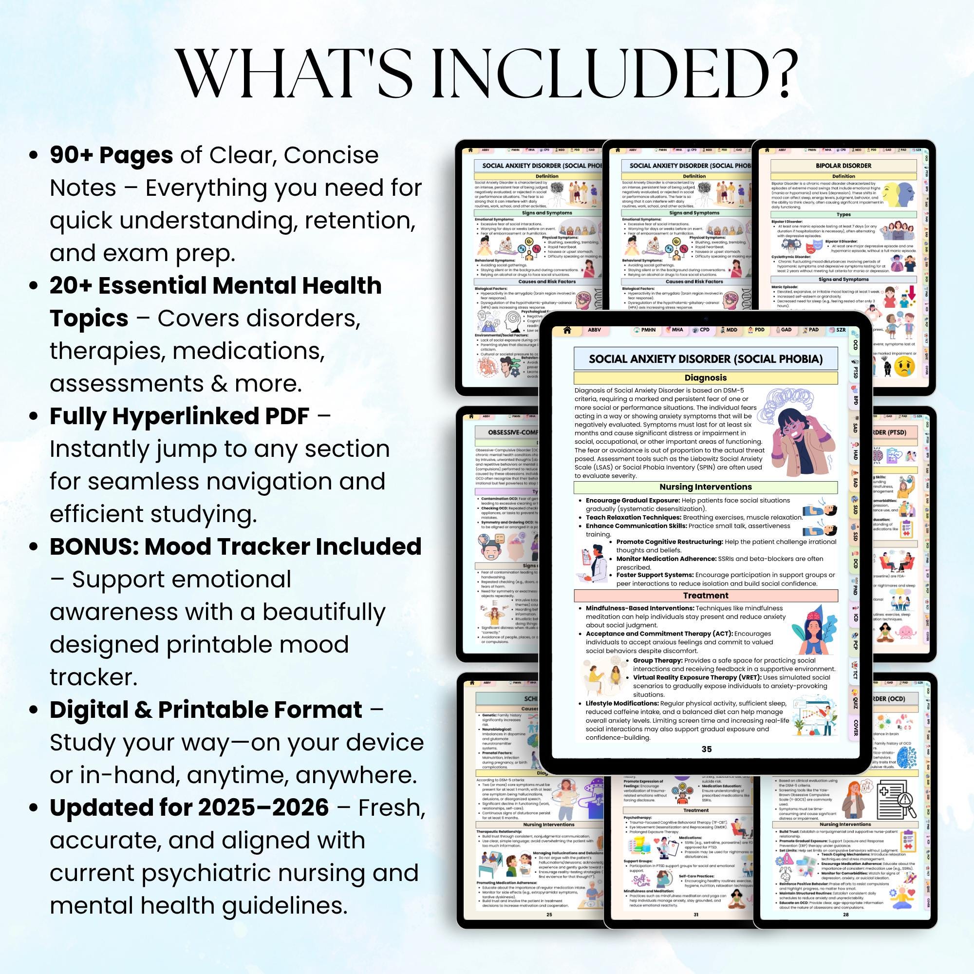 Psychiatric Mental Health Study Guide | Nursing Notes & Psychiatric ...