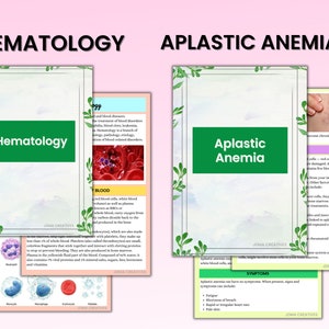 Hematology Disorders | Nursing Notes | 35 Pages Bundle | Nursing Study ...