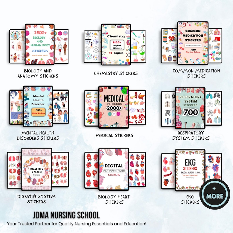 11580+ Medical Stickers Mega Bundle | Goodnotes Stickers | Nurse ...