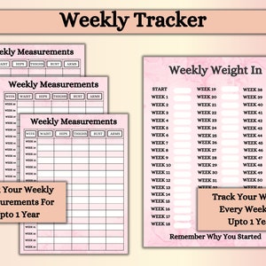 Weight Loss Tracker | Weight Loss PDF | Weight Tracker | Instant Download | Fitness Tracker | Calories Calculator image 4