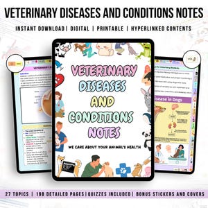 Veterinary Diseases and Conditions Bundle, Updated 2026-27, Animal Disease Study Guide, Veterinary Study, Veterinary Nurse, Vet Medical