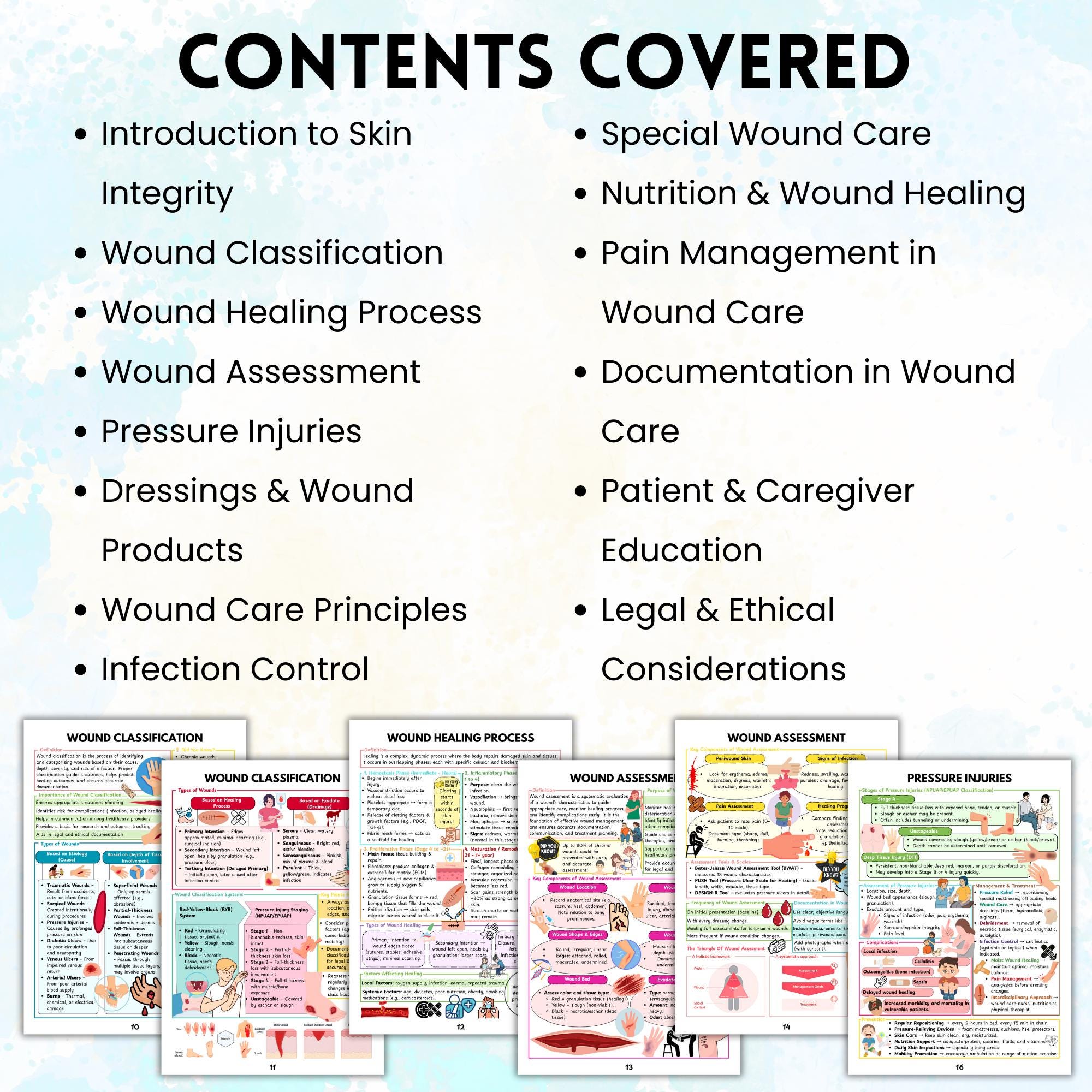 Wound Care Nursing Study Guide | Skin Integrity & Wound Care Physical ...