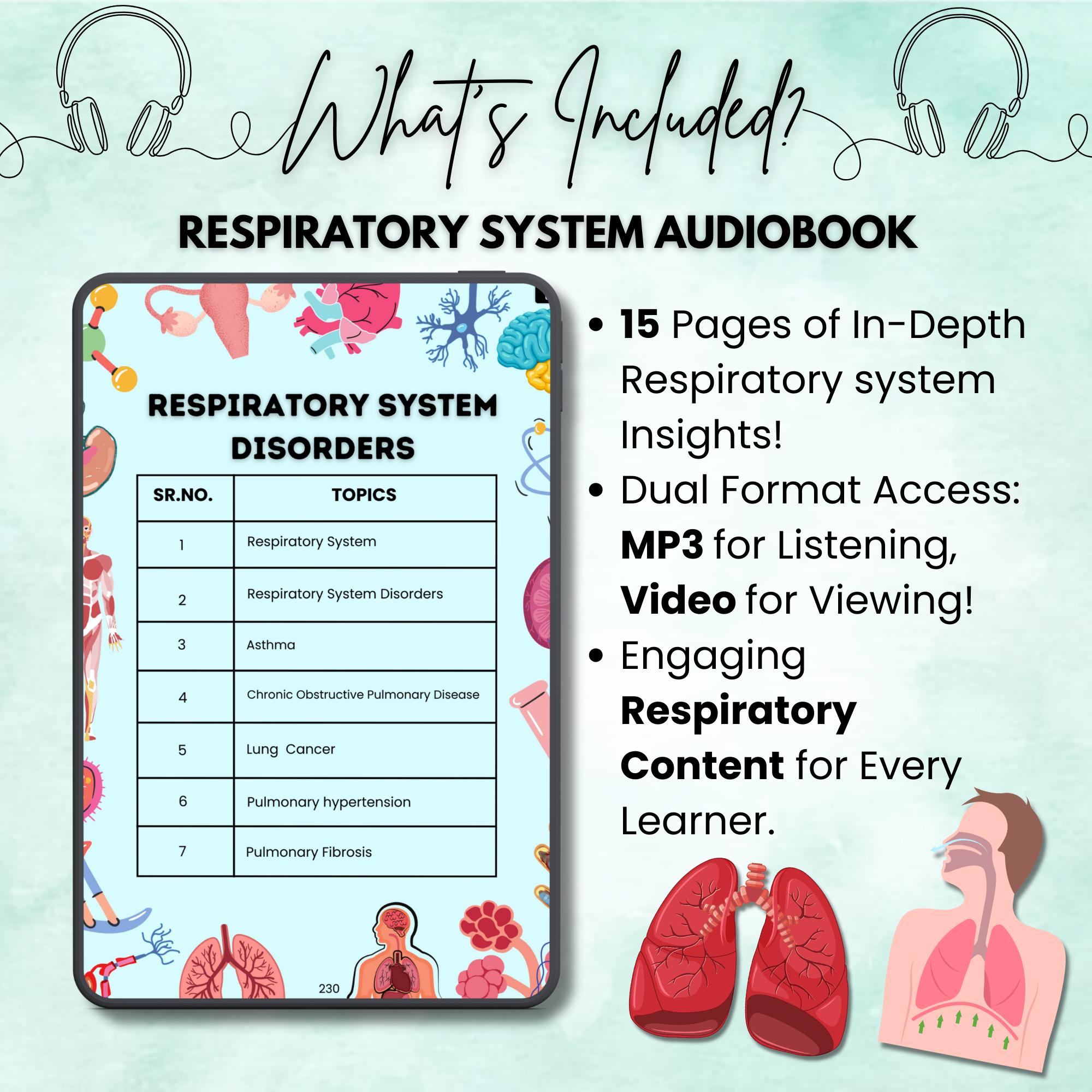Respiratory Disorder Audiobook | Nursing Study Guide | Respiratory ...