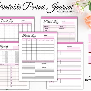 Period Tracker | Printable Period | Period Cycle Tracker| Instant Download | Digital Period