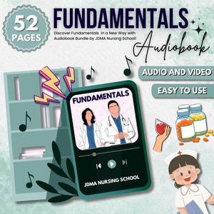 Audiolibro fundamental / Fundamentos de enfermería / Fundamentos clínicos / Actualizado 25-26 / Preparación para exámenes de enfermería / Descarga digital / Escuela de enfermería