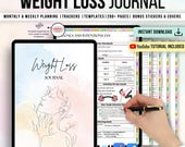 290+ Weight Loss Tracker, Fitness Tracker, Calories Calculator, Weight Loss PDF, Meal Planner. Habit Tracker, Digital Workout Planner