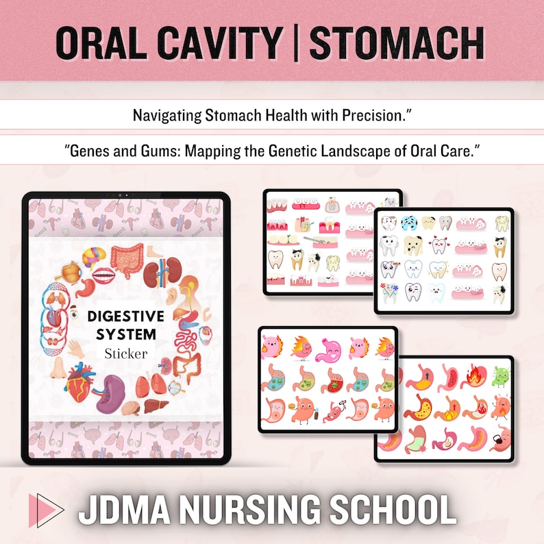 Digestive System Sticker | Human Body Stickers | Nursing Stickers ...