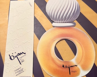 Lot de 2 sous-vêtements vintage Bijan parfums parfum pour cartes