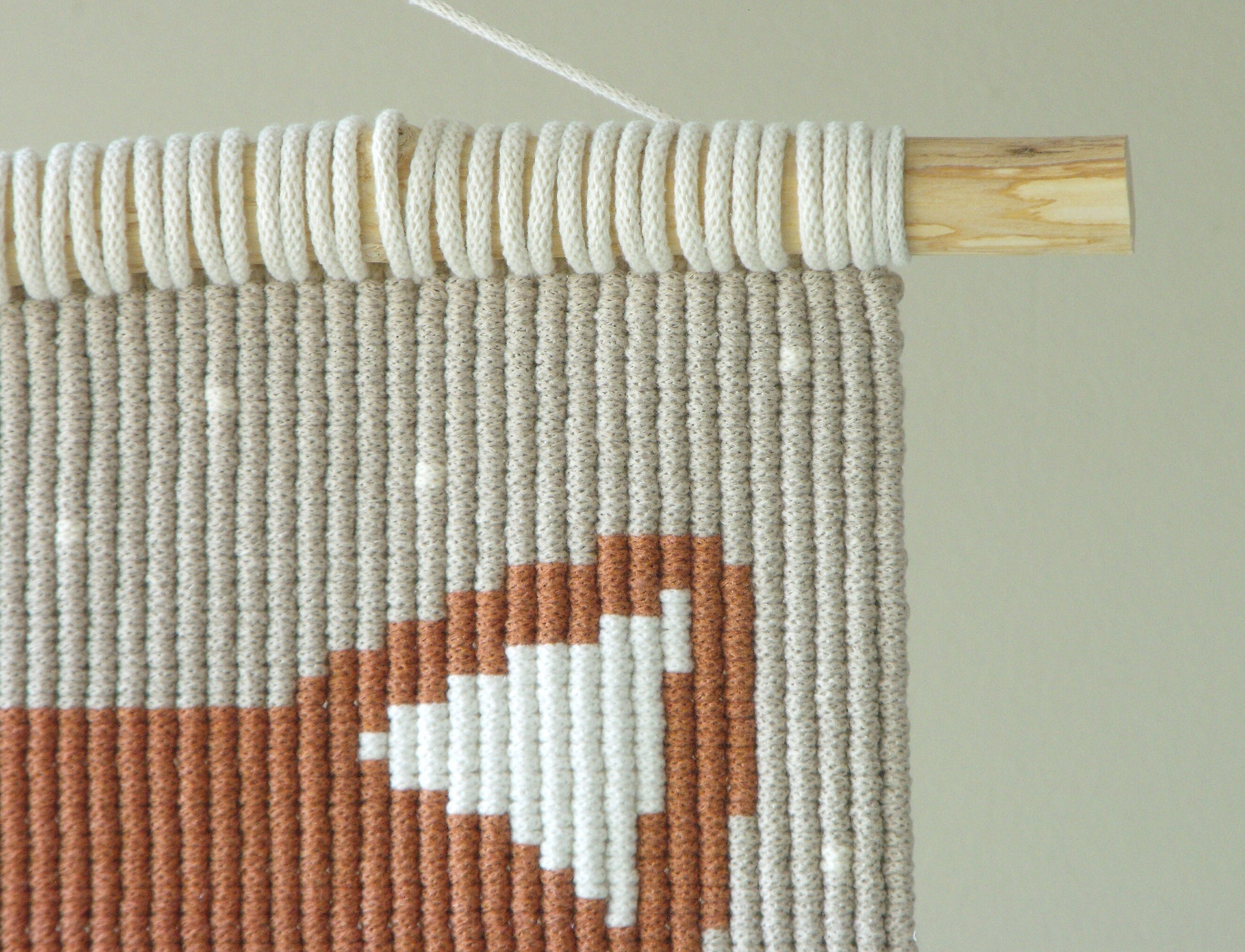 Macrame Red Fox Tutorial Macrame Fox, Macrame Wall Hanging, Macrame Portrait, Red Fox, Natural ...
