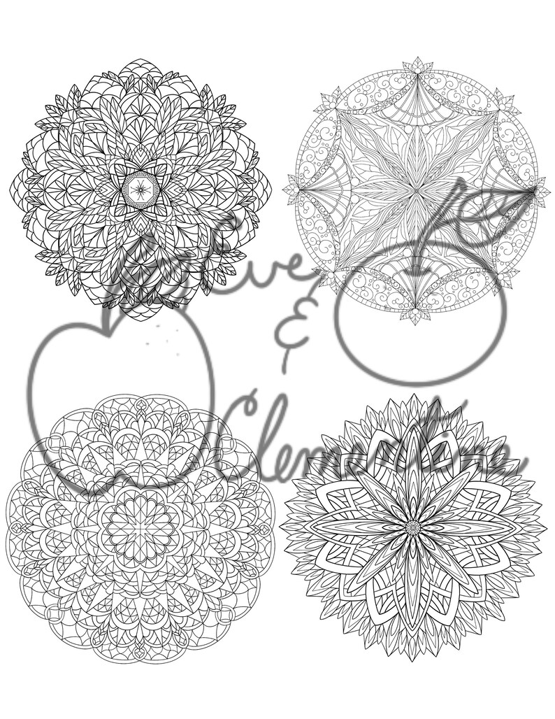 Buy 30 Mandalas and Designs Advanced Digital Coloring Book for Online ...