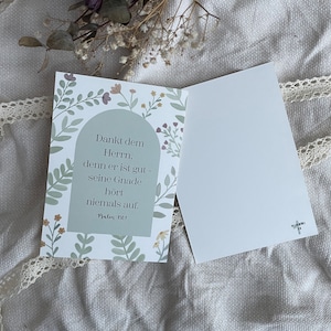 Christliche Postkarte Psalm 136,1