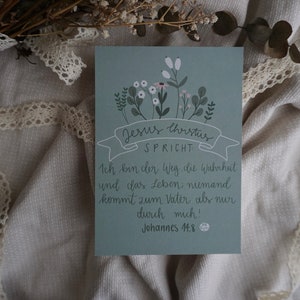 Christliche Postkarte Johannes 14,8