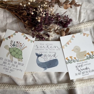 Jeu de cartes de bébé chrétien