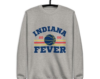 Vintage Style Indiana Fever Basketball Sweatshirt, Sweater Retro Style 90s Vintage Unisex, Basketball Sweater Game Day, Indiana Fever
