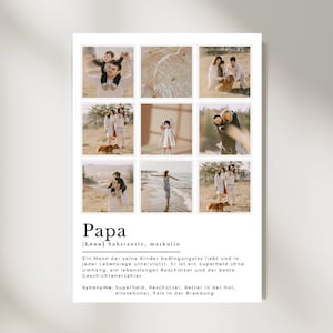 Definition Dad Poster I Birthday Gift I Gift Ideas Father's Day Christmas I Download I Poster Personalized I Gift Dad