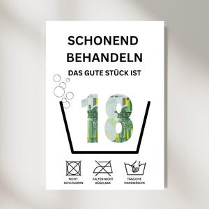 18歳の誕生日に現金でプレゼント 大切に扱います お金を創造的に贈ります |良い作品は18です |直前の誕生日プレゼント