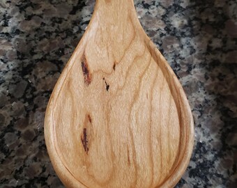 Wooden sauce spoon rest Handmade kitchen supplies