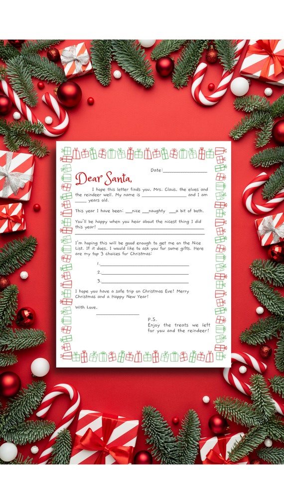 Letter to Santa Kit
