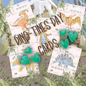 Dinosaur Valentine Tags, Kids Valentine Cards, School Valentines, T-RIFFIC Valentine Printable - Instant Download