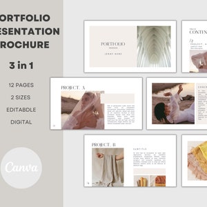 Portfolio Template | Presentation | Brochure | Modern Photo book | Editable and Printable - Two Sizes image 6