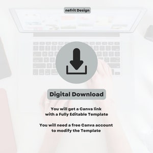 Portfolio Template | Presentation | Brochure | Modern Photo book | Editable and Printable - Two Sizes image 9