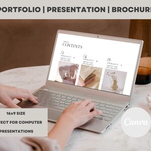 Portfolio Template | Presentation | Brochure | Modern Photo book | Editable and Printable - Two Sizes image 5